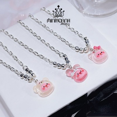 Dây Chuyền Bạc Cho Bé Gái Hình Thú Hoạt Hình Dễ Thương - Minh Canh Jewelry