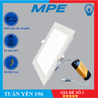  ĐÈN LED ÂM TRẦN SIÊU MỎNG VUÔNG CAO CẤP MPE 6W - 9W - 12W - 15W - 18W - 24W   tiêu chuẩn Châu Âu   