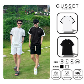  Áo Thun Nam Form Rộng GUSSET AP07 Unisex Oversize Phối Vai Trẻ Trung Chất Cotton Mềm Mát Không Xù Không Phai Màu 