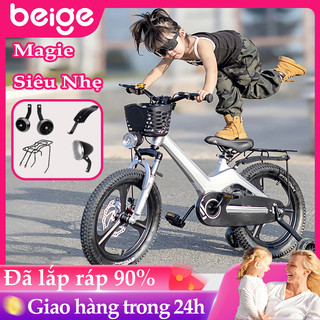 XE ĐẠP TRẺ EM KHUNG MAGIE 7.8KG PHANH ĐĨA KÉP CHỐNG TRƠN 3 SIZE 95-135cm TẶNG ĐÈN LED MẪU MỚI 2025