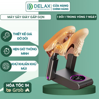  Máy Sấy Giày Đa Năng DELAX MSG03 – Làm Khô Nhanh Khử Mùi Khử Khuẩn UV 99% Hẹn Giờ Tự Ngắt Gấp Gọn 90° An Toàn 