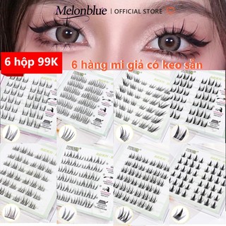    99K 6Hộp  6 hàng mi giả có keo sẵn lông mi giả tách sợi Mi Cáo Anime Cụm +Mi Dưới Thể Tái Sử 