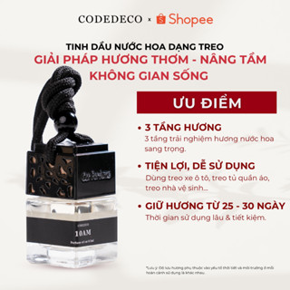 Tinh dầu nước hoa dạng treo CODEDECO 8ml 3 tầng hương treo xe tô tô, nhà vệ sinh, phòng ngủ, tủ quần áo