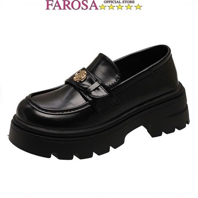 Giày Oxford thời trang nữ FAROSA - H56 (form to) giày nữ cổ thấp da lỳ cao cấp đế 5cm mẫu mới cực hót trend