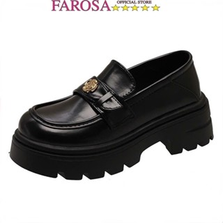  Giày Oxford thời trang nữ FAROSA - H56  giày nữ cổ thấp da lỳ cao cấp đế 5cm mẫu mới cực hót trend 