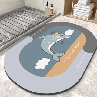    ÊM-êm siêu thấm   dày 3,5mm Thảm Lót Sàn Nhà Tắm silicon,Chống Trượt Nhanh Khô tiện dụng cho mọi nhà 