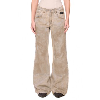  Quần jean wash ống loe đắp gối – BEUTER® HANDCRAFTED WASHED DOUBLE KNEE FLARE JEANS - GREY 