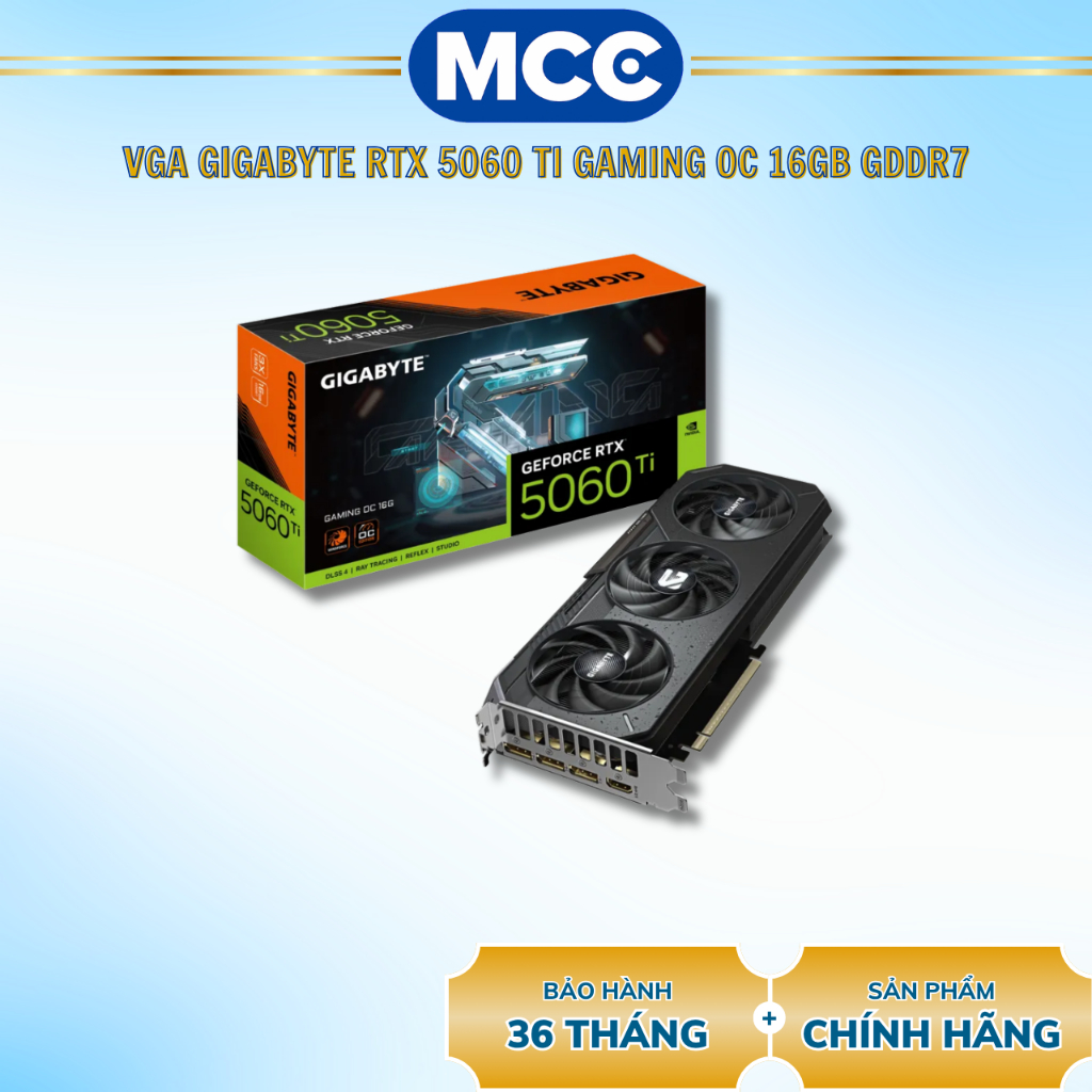 VGA Gigabyte GeForce RTX 5060 Ti Gaming OC / Eagle OC 16GB GDDR7