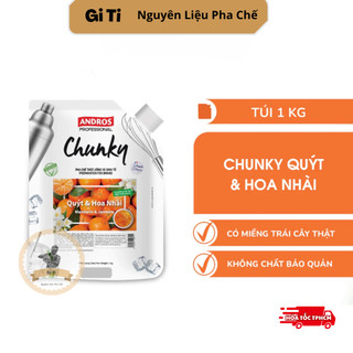 Mứt Trái Cây Pha Chế Chunky Quýt & Hoa Nhài - Có miếng trái cây thật - ANDROS CHUNKY - 1kg