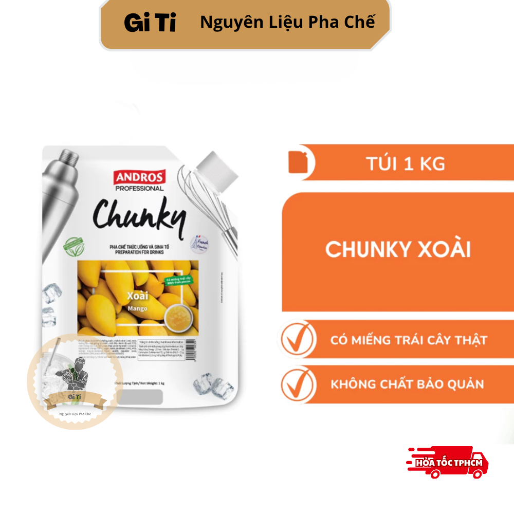 Mứt Chunky Xoài | Andros Chunky Mango 1kg