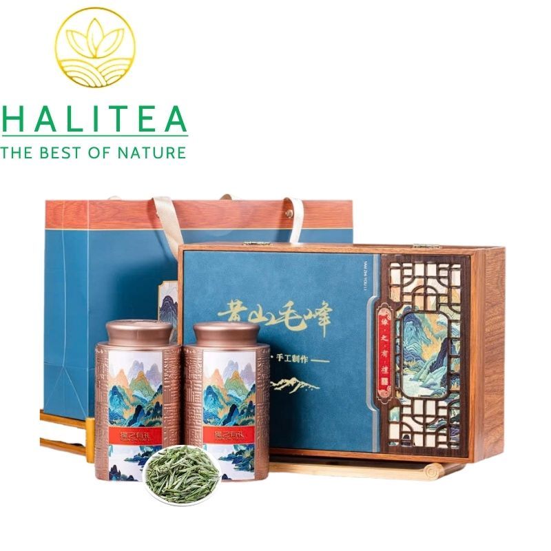 Trà Xanh Hoàng Sơn Mao Phong (Huangshan Maofeng) – Hộp Quà Cao Cấp 200g
