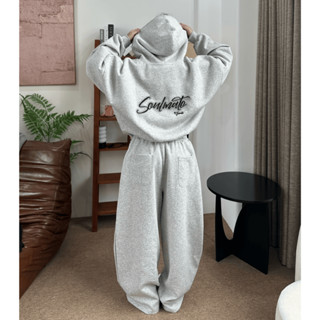   BST THU ĐÔNG  Set Bộ Nỉ Áo Hoodie Zip Soulmate GUPO Form Boxy Quần Dài Form Rộng Unisex Local Brand 