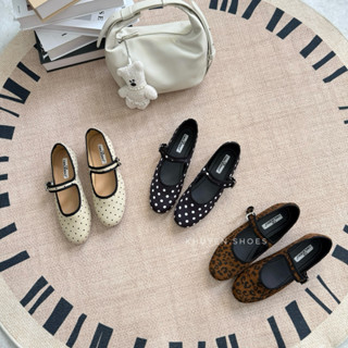    HÀNG SẴN   Ballet flat búp bê quai cài da lộn bst thu đông 2025 mã B924 