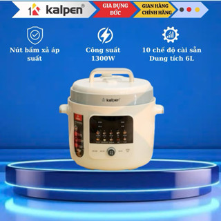  Nồi áp suất điện inox 304 Kalpen P5 HỎA TỐC 6L 1300W nồi áp xuất điện đa năng nồi hầm điện cao cấp 