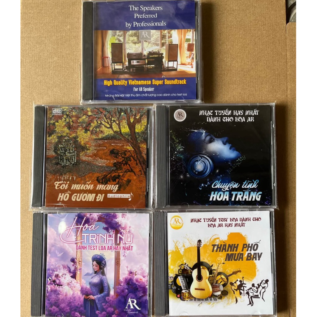 đĩa cd tets loa combo 5cd