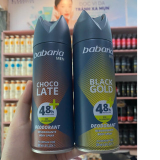  Xịt Khử Mùi Cơ Thể Babaria Tây Ban Nha – Khô Thoáng Thơm Mát Tự Tin Cả Ngày 