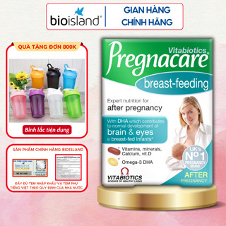  Vitamin tổng hợp cho mẹ sau sinh Pregnacare Breast-Feeding giúp lợi sữa và bổ sung dưỡng chất cho bé khỏe mạnh 