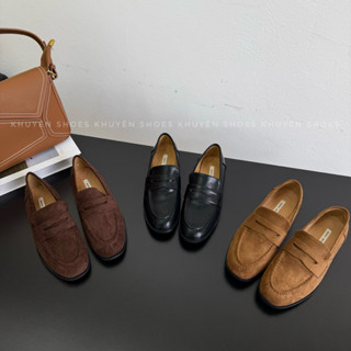   HÀNG LẺ SIZE  Loafer da lộn mũi tròn bassic Dapai show - Autumn 2025 mã M2671 