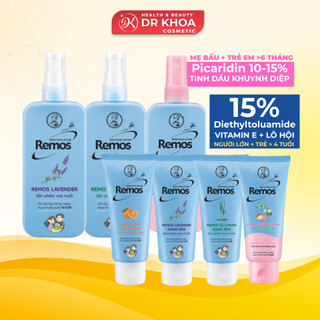  Xịt Kem Chống Muỗi & Xua Đuổi Côn Trùng Mentholatum Remos 70ml 150ml 70g 