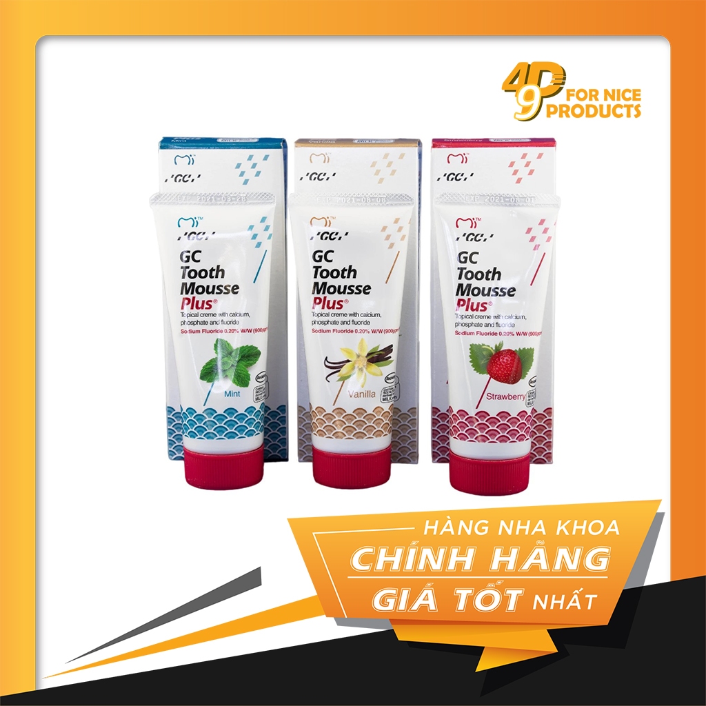Gel bôi giảm ê buốt có thành phần Calci và Phosphate Tooth Mousse Plus - GC