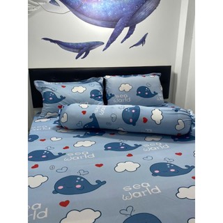 Bộ Drap Thun Lụa _Mát Lạnh {4 MÓN} ga và 3 áo gối #gagoi#drapgoi