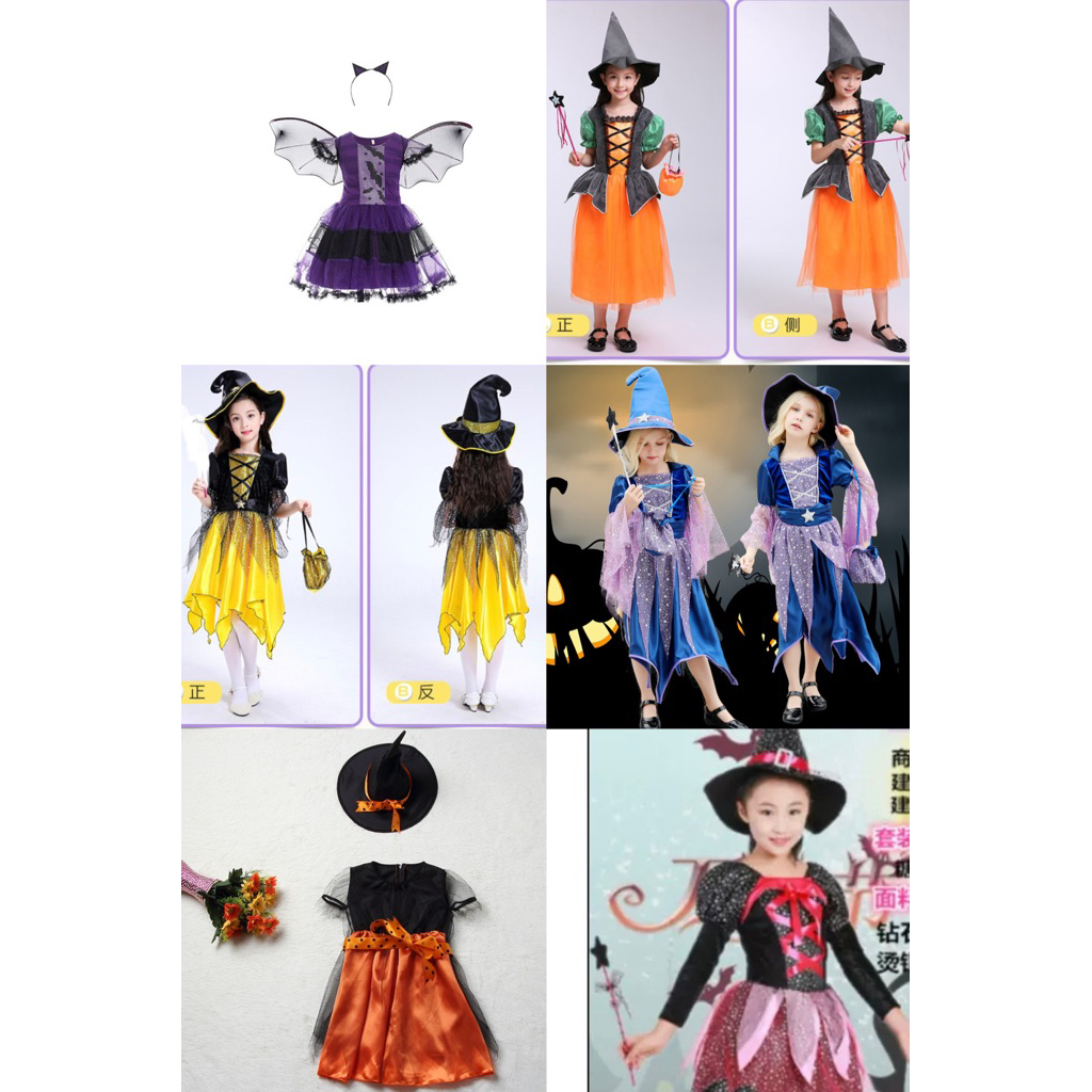[GIAO HỎA TỐC 24/24] BỘ ĐẦM PHÙ THỦY ĐẦM HÓA TRANG ĐẦM HALLOWEEN