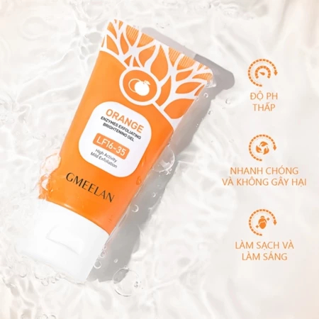 GMEELAN ORANGE gel Tẩy Tế Bào Chết Làm Trắng Da Mặt Chính Hãng
