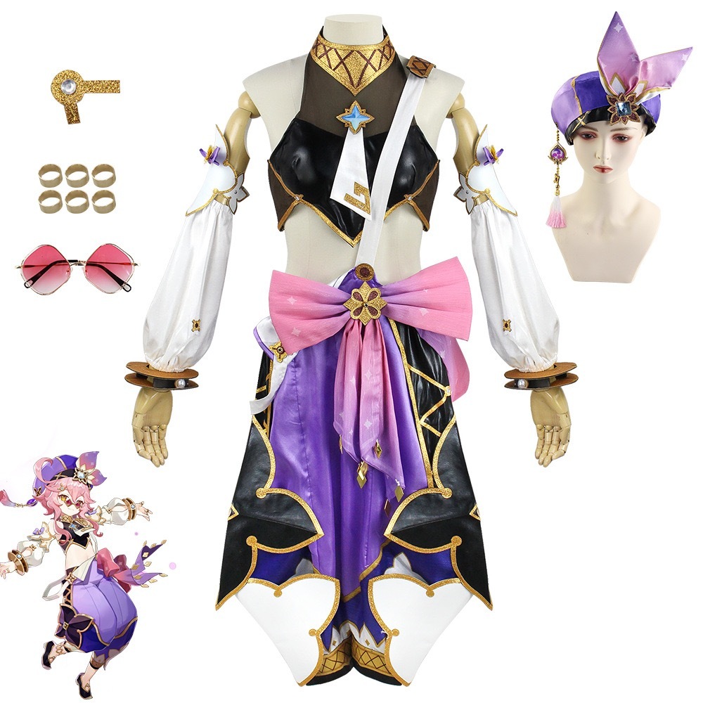 Dori Genshin Cosplay Trò chơi Genshin Tác động Dori Cosplay Genshin trang phục Mũ tóc giả Bộ đầy đủ 