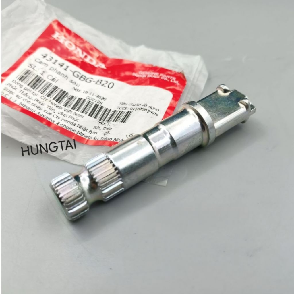 Trục, cốt cam má phanh, thắng đùm DREAM, WAVE, FUTURE... zin 43141-GBG-B20, 43141-KTM-850