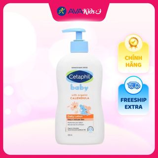  Sữa dưỡng da chiết xuất hoa cúc cho bé Cetaphil Baby Daily Lotion 400 ml - Giao bao bì ngẫu nhiên 