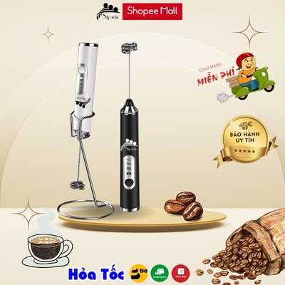 Máy đánh bọt cà phê, Sipanic đánh trứng cầm tay mini không dây đa năng 3 chế độ,pin sạc 1200mAh