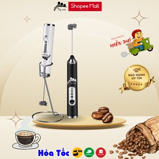 Máy đánh bọt cà phê, Sipanic đánh trứng cầm tay mini không dây đa năng 3 chế độ,pin sạc 1200mAh