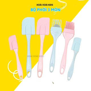  Bộ Dụng Cụ Làm Bếp Làm Bánh 3 Chi Tiết Bằng Silicon Chịu Nhiệt Cao set phới 3 món 