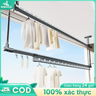  giá treo quần áo ngoài trời Thiết kế chống gió xào phơi quần áo hợp kim nhôm cây treo quần áo điều chỉnh được 