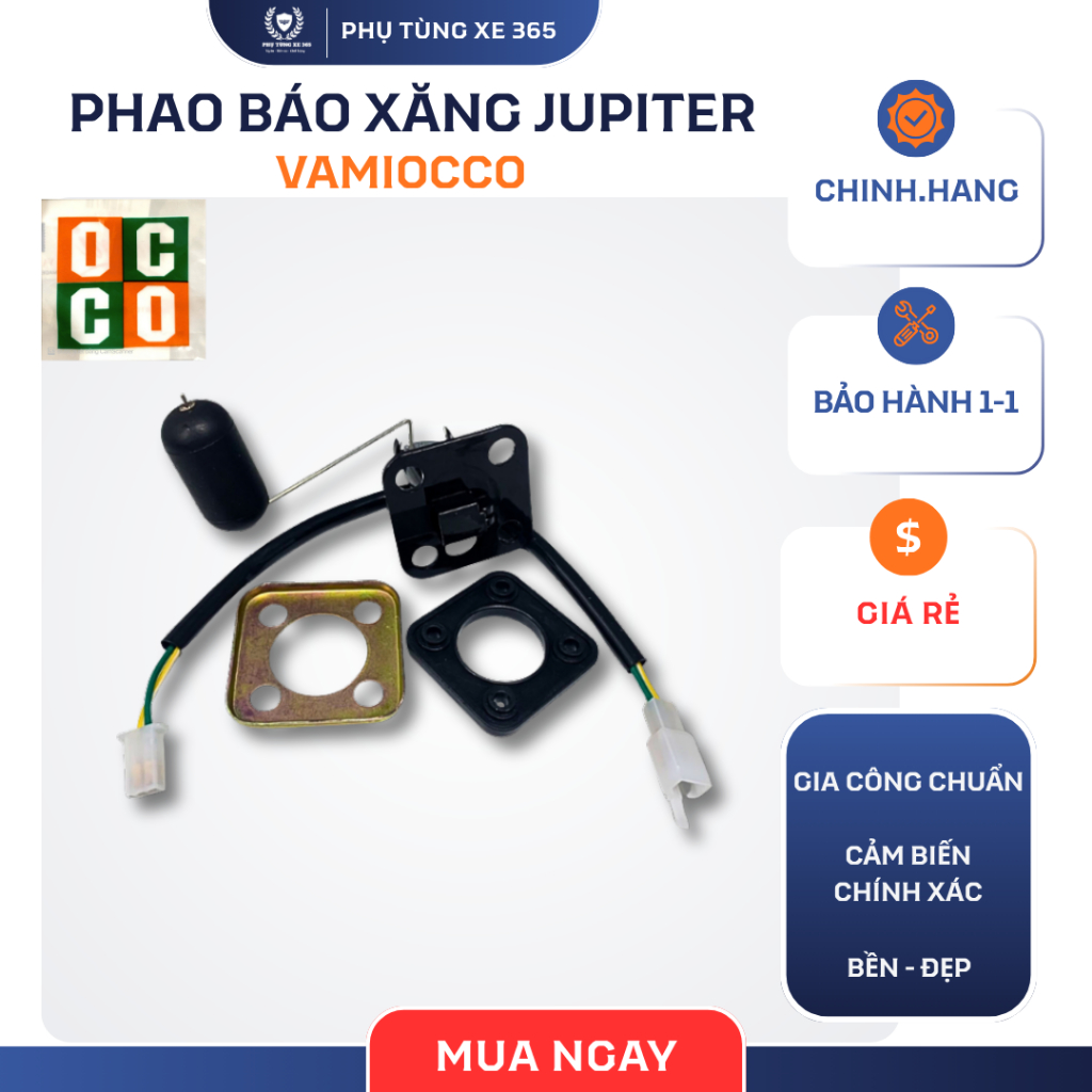 Phao báo xăng xe Jupiter hiển thị nhiên liệu chính xác