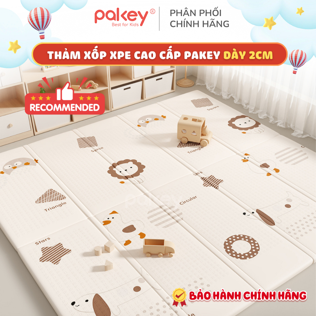 [HỎA TỐC] Thảm Gấp Gọn Cao Cấp Dày 2cm, Thảm Xốp XPE Êm Ái Chống Trơn Trượt An Toàn Cho Bé Tập Bò, Tập Đi
