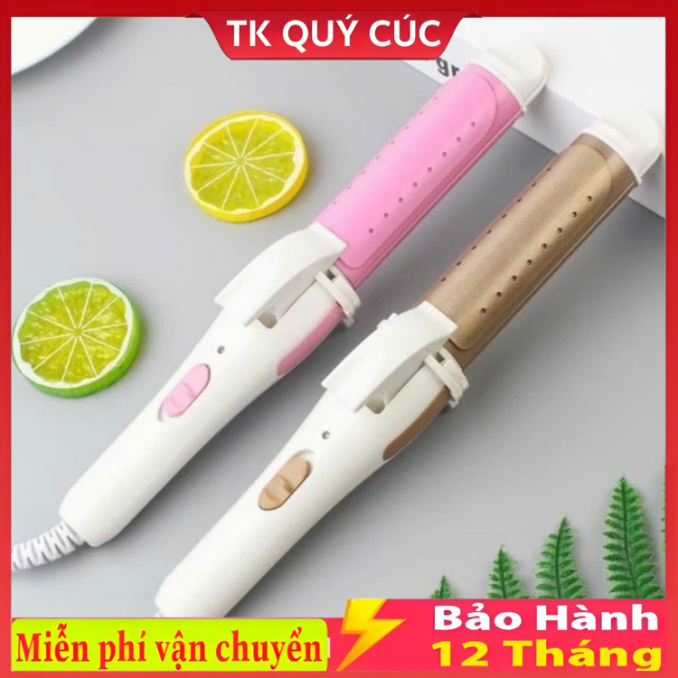 Máy Uốn Tóc, Máy Ép Tóc Mini Tạo Kiểu Nhỏ Gọn, Duỗi Tiện Lợi Có Hộp Đựng Xinh Xắn hàng đẹp