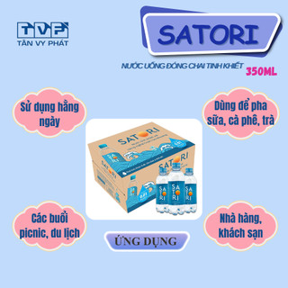 Nước Uống Tinh Khiết Satori 350ml - 500ml – Giải Khát Tươi Mát, Tinh Khiết Từng Giọt (Thùng)💧💧