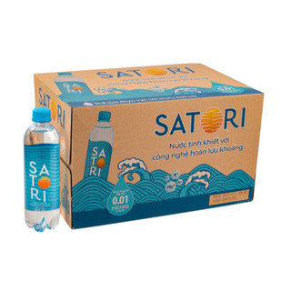 Nước Uống Tinh Khiết Satori 350ml - 500ml – Giải Khát Tươi Mát, Tinh Khiết Từng Giọt (Thùng)💧💧