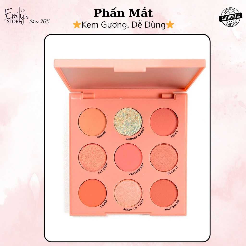 Phấn Mắt Colourpop Baby Got Peach Eyeshadow Palette. Màu Mắt Trái Đào. Bảng Mắt Kèm Gương