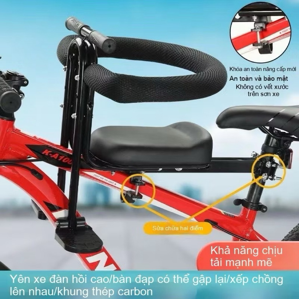 Miashop yên trước ghế ngồi xe gọn nhẹ bé đặt trên xe điện xe đạp điện JVC Newbear Gforce Pega trợ lự