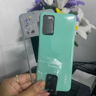 bộ vỏ oppo A55 / 4G ( gồn, sườn,maket,lưng,kính cam,nút bấn, có khe sim )