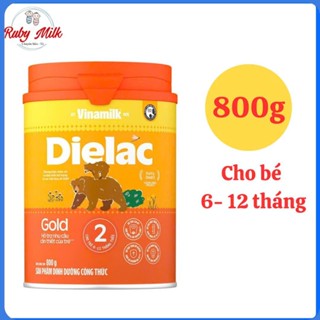  Sữa bột Dielac Alpha Gold 2 Lon 850g  cho bé từ 6 - 12 tháng tuổi  GIAO MẪU NGẨU NHIÊN 
