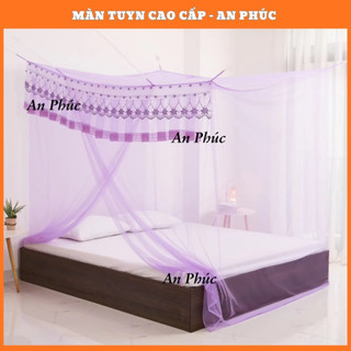  Màn ngủ ren hoa tuyn Thái lạnh mùng chống muỗi mắc dây 4 góc cho người lớn hàng xưởng chất lượng cao 