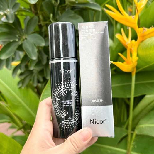 Xịt Cố Định Trang Điểm Lâu Trôi Dưỡng Ẩm Kiềm Dầu Xịt Khoá Makeup Nicor 100ml Cố Định Lớp Trang Điểm