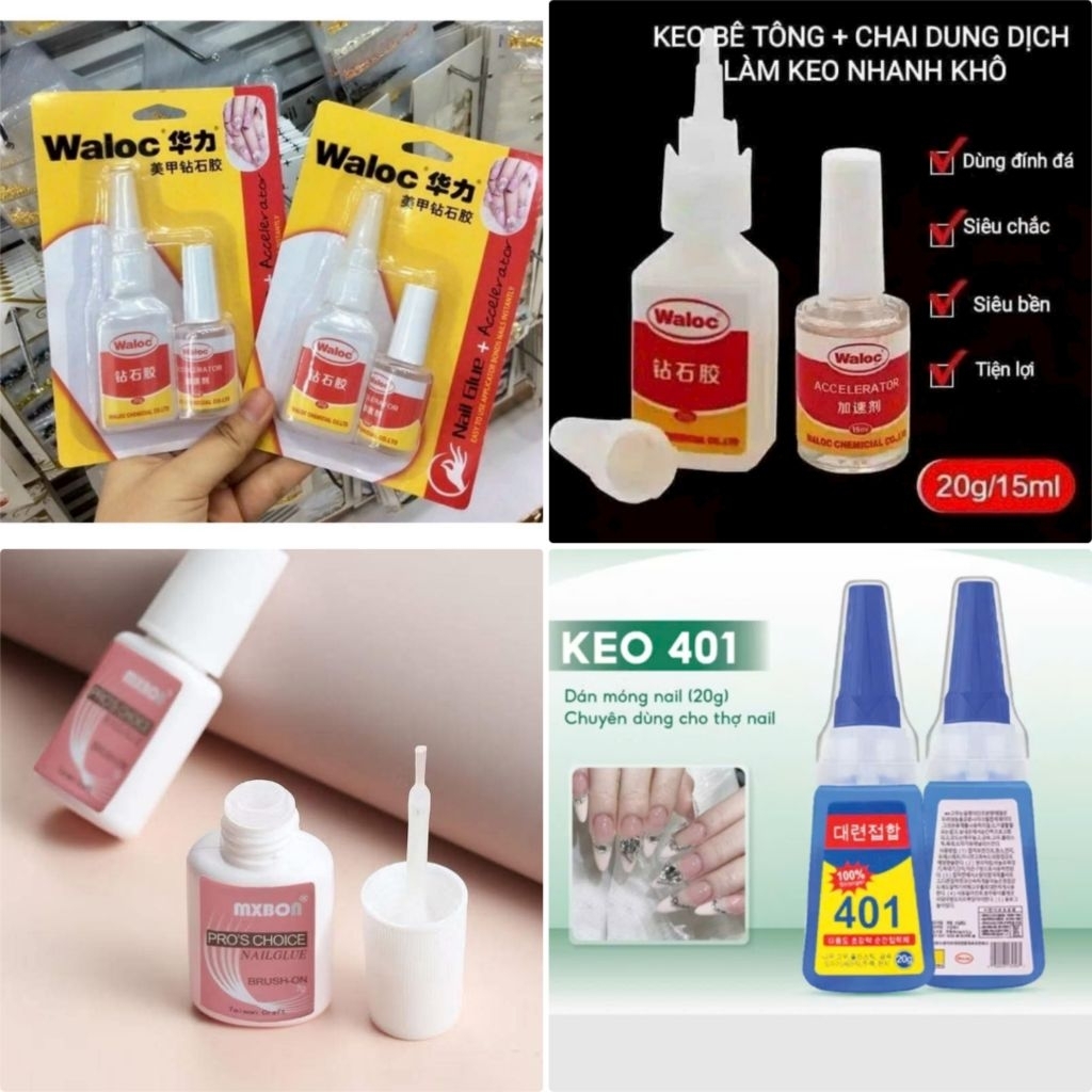 Keo dán móng, keo đính đá, dán siêu chắc