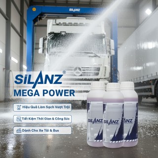 Dung Dịch Xà Bông Rửa Xe Không Chạm SILANZ MEGA POWER | Touchless Pre-Wash Cho Xe Tải, Bus 1L 5L