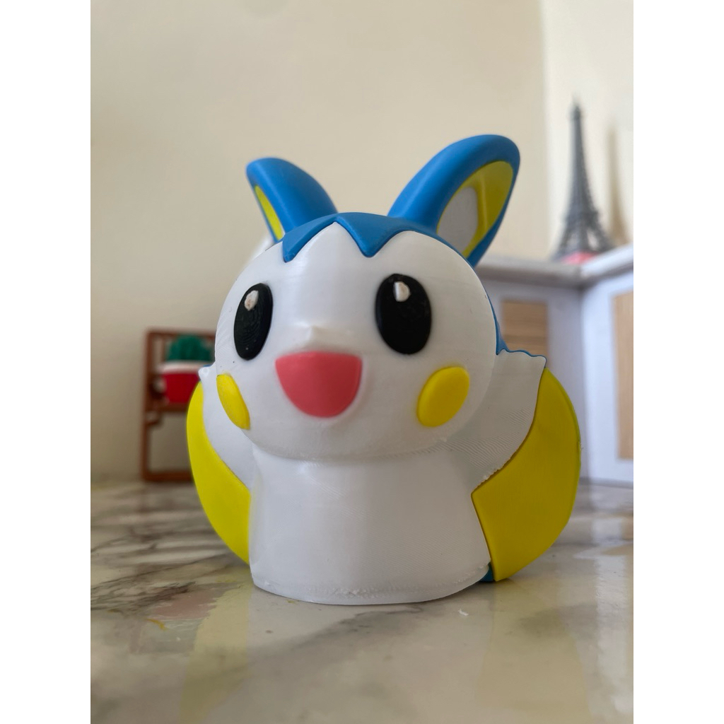 Mô hình 3D Pokemon Emolga,GEN 2,pikachu,mô hình decor,trang trí giá sách,sưu tập pokemon