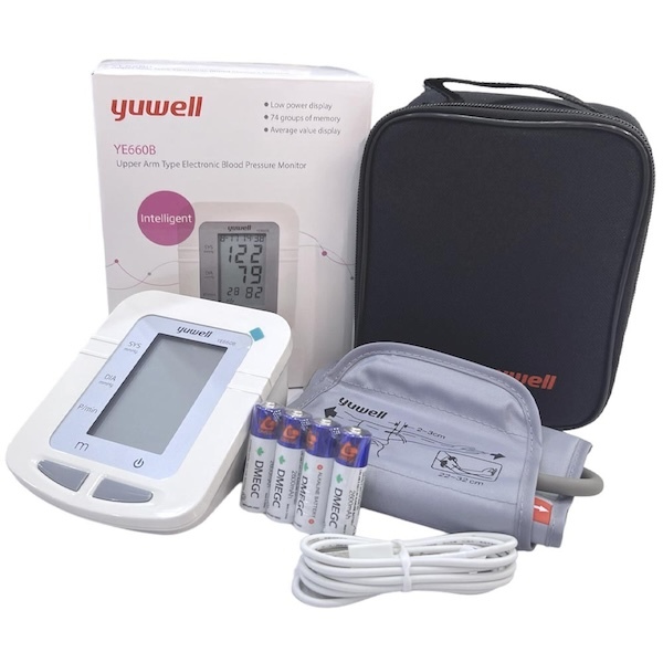 Máy đo huyết áp Yuwell YE660B, máy đo huyết áp điện tử tặng kèm túi đựng tiện lợi