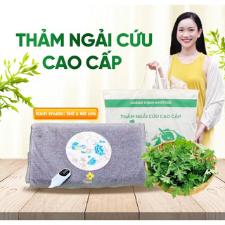 Thảm Ngải Cứu Đông Y Thịnh An Cao Cấp Chính Hãng – Kèm Gối Ngải Cứu, Thải Điện, Đệm Sưởi Giữ Ấm